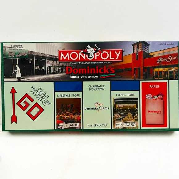 Vintage Monopoly‎ Dominick's Collector's Edition Board Game Hasbro Sealed - Picture 1 of 7